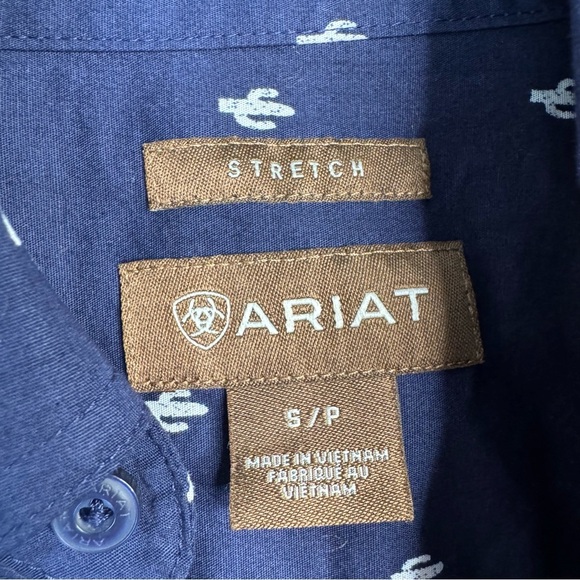 Ariat Jovanni Stretch Classic Fit Shirt Cactus Western Long Sleeve Button Up S - Picture 6 of 11